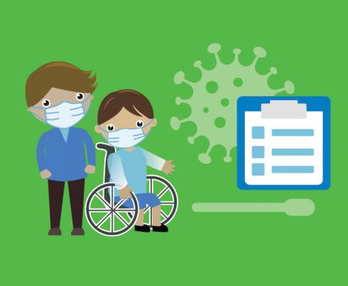 COVID-19 testing service graphic