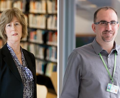 Dr. Gillian King [left] and Dr. Deryk Beal [right]