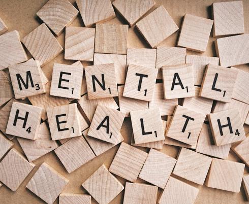 mental health spelled out in wooden tiles