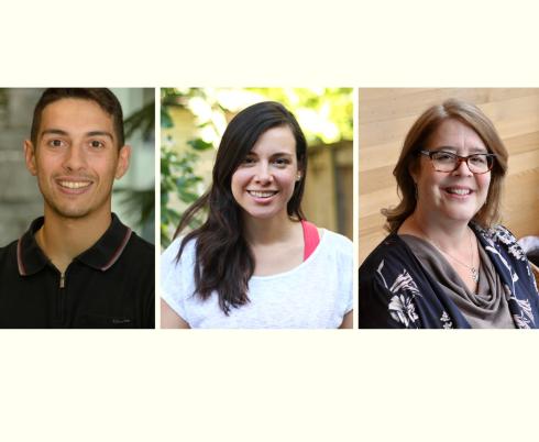 2021 BRITE winners - Brandon Rufino,  Daniela Chan-Viquez, Dr. Jessica Brian, and Joanne Wincentak