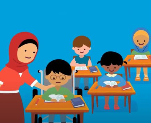 children in school