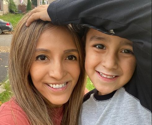 Maritza Bazaran and her son, Harrison
