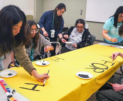 YAC members participate in an advocacy workshop