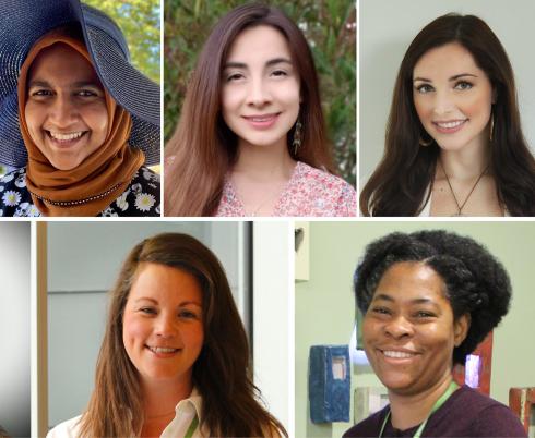 Images of researchers, students and a physician to honour International Day for Women and Girls in Science