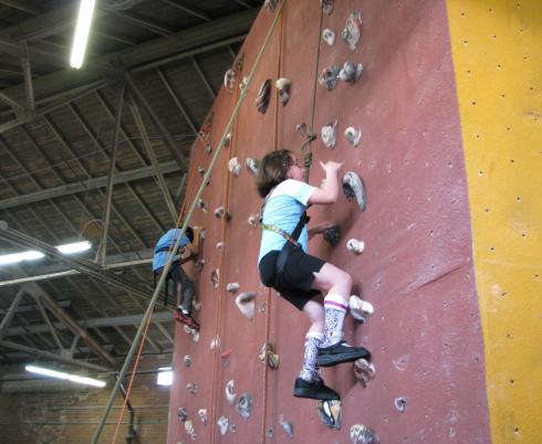 Rock climbing at SportFIT and Recreation Camp