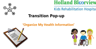 Transition pop-up - Organize My Health Information