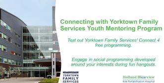 Yorktown Family Services – Connect 4 Youth Social Programming