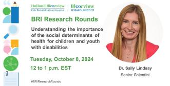 BRI Research Rounds with Dr. Sally Lindsay