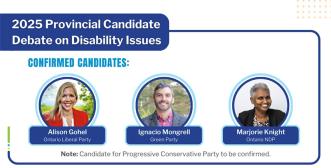 2025 Provincial Candidate Debate on Disability Issues