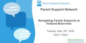 Parent Support Network - Navigating Family Supports at HB, Sept. 29, 2026, 12pm-1:30pm